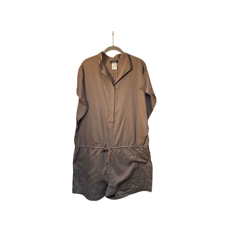 NWT DKNY woman’s flax swim button down coverup size large
